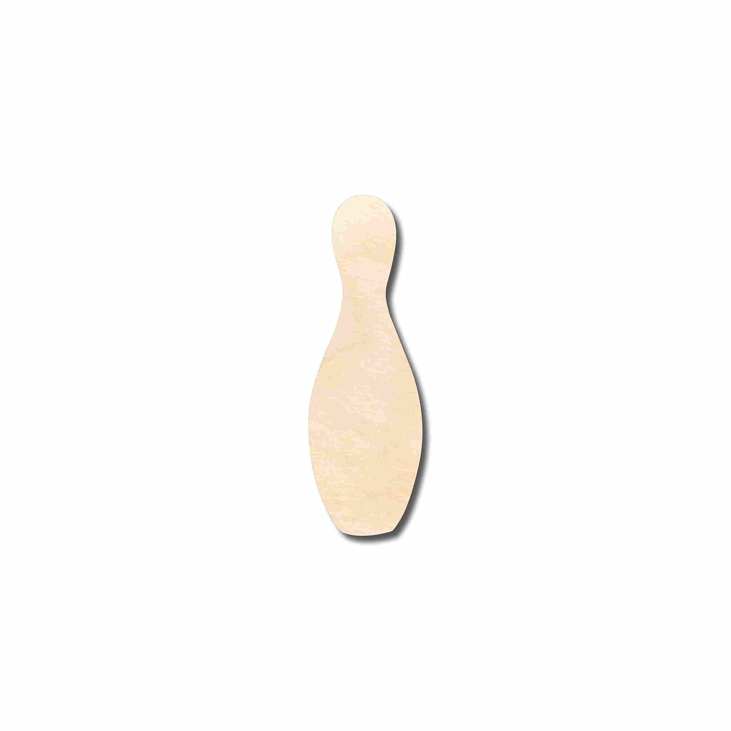 Unfinished Wood Bowling Pin Silhouette - DIY Craft Project for Painting & Decorating - Up to 24