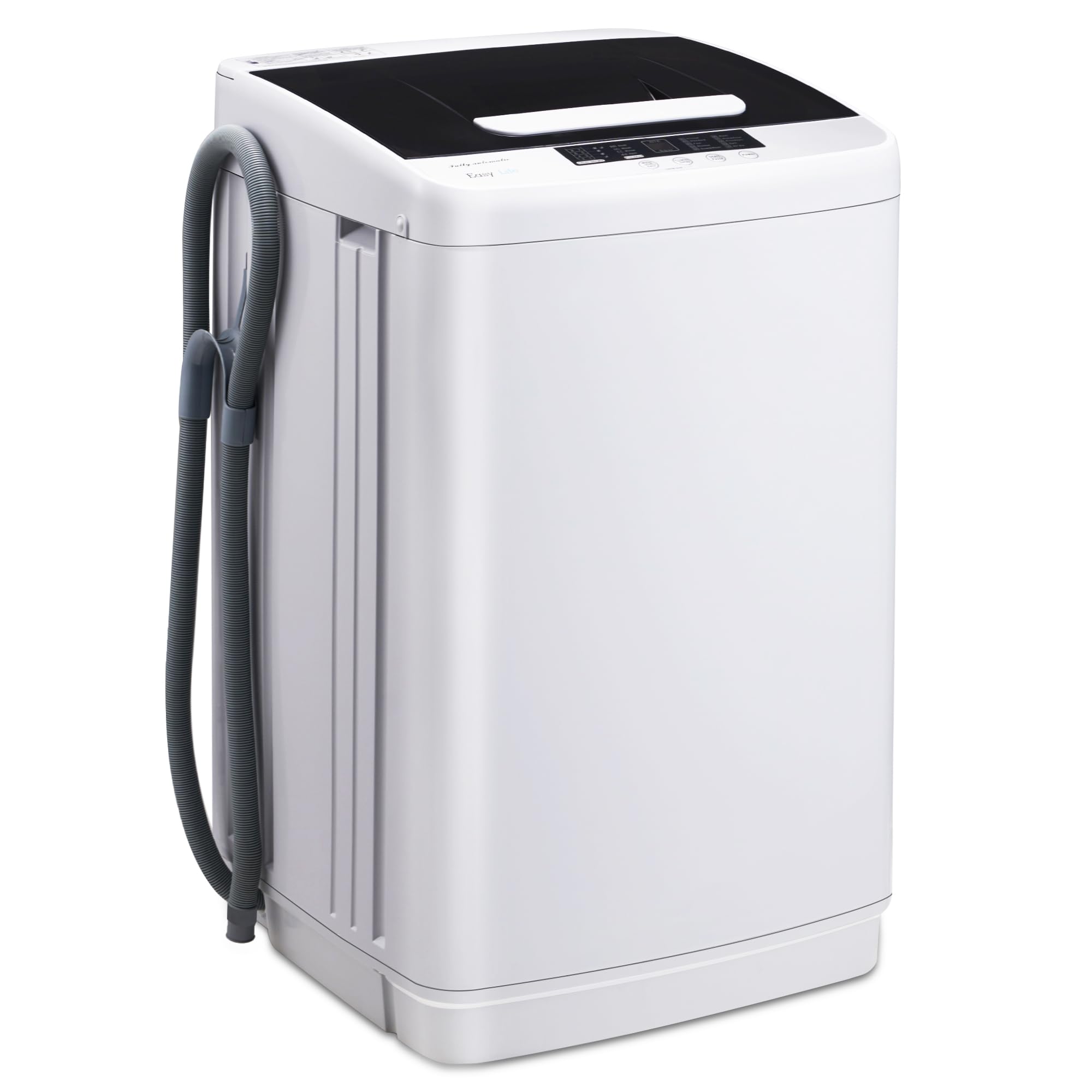 Portable Washing Machine 17.8 lbs - Full Automatic Washer Dryer Combo with Built-in Pump Drain, LED Display, 10 Wash Cycles & 3 Water Levels - Compact Laundry Machine for RV, Apartment, Dorm, Camping & Small Spaces