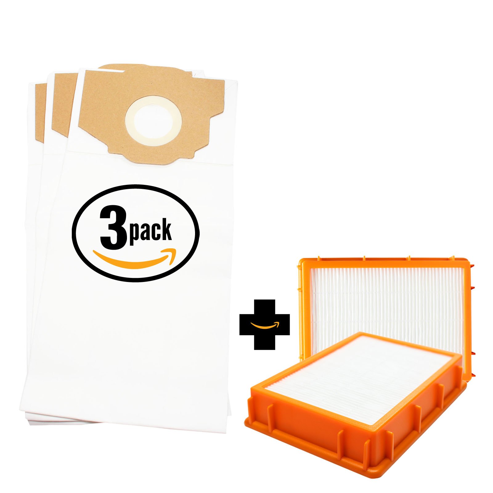 Upstart Battery 9 Replacement Vacuum Bags & 2 HEPA Filters for Eureka 4870G - Compatible with Eureka Style RR Vacuum Bags & HF-2 Filter - Perfect for Home Cleaning, Pet Hair Removal, and Allergen Reduction
