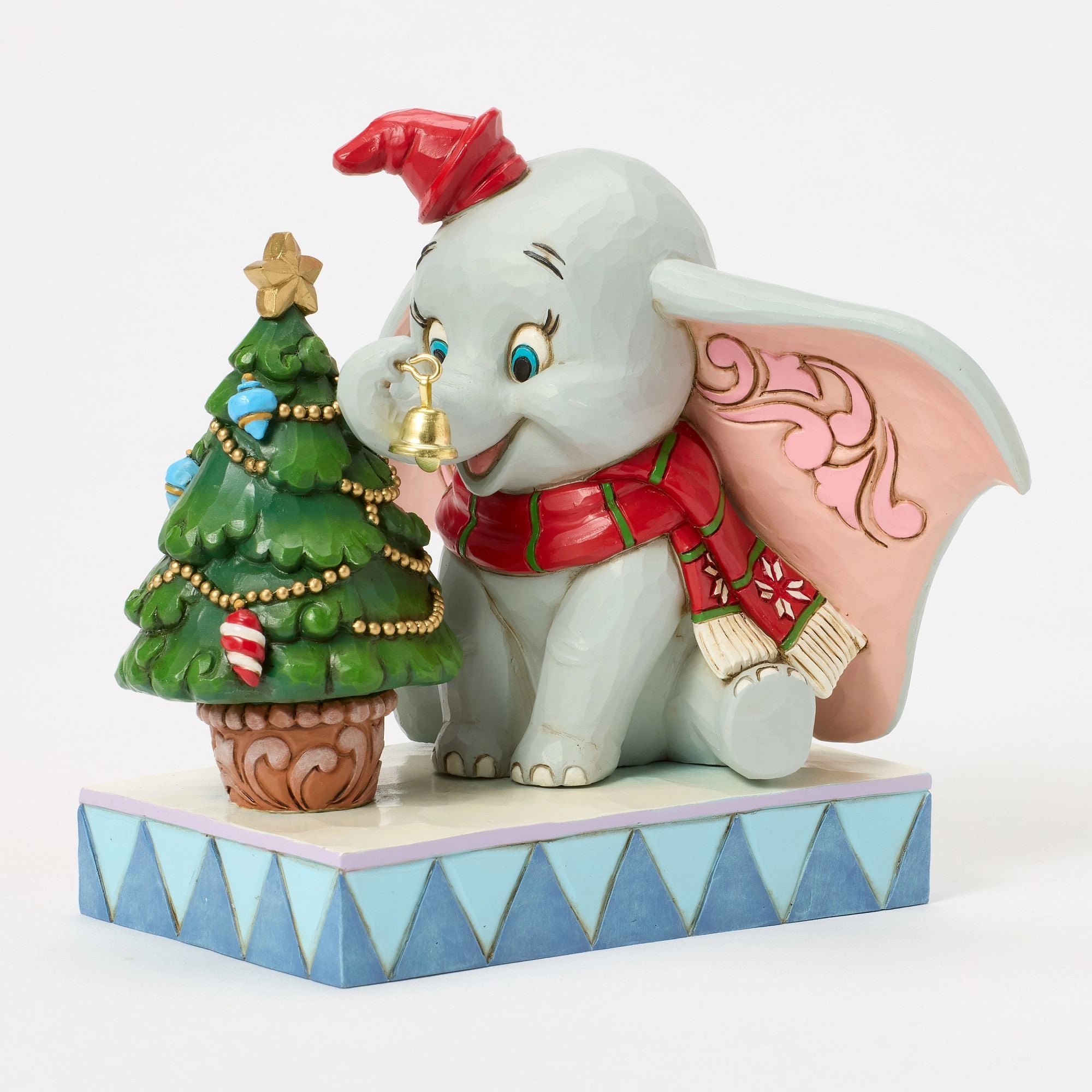Dumbo Christmas Plush Toy - Disney Dumbo Elephant Stuffed Animal for Kids, Holiday Gift & Decor - Perfect for Christmas Decorations, Stocking Stuffers & Disney Collections