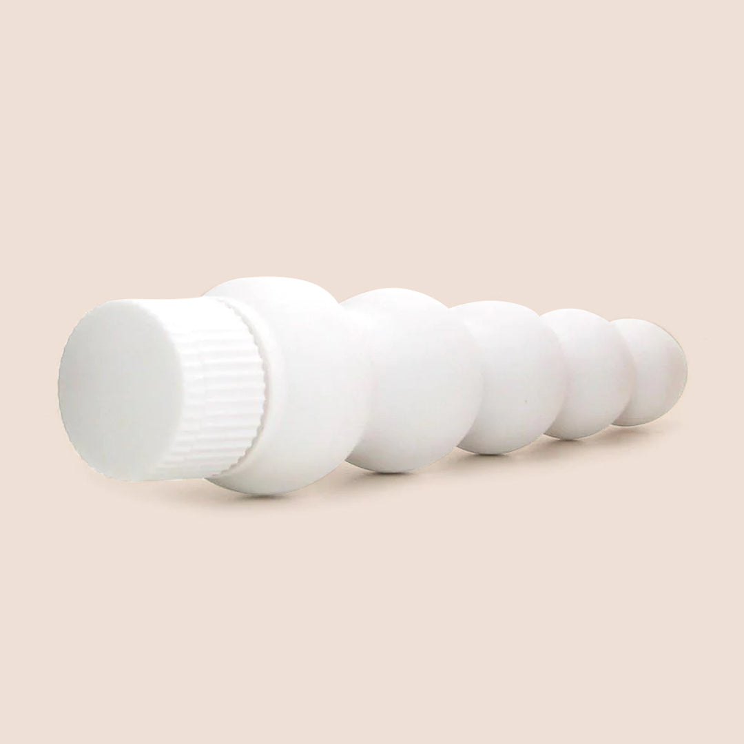 White Nights 7-Ribbed Waterproof Vibrator - Ultra Quiet & Rechargeable for Sensual Pleasure | Perfect for Couples, Solo Play & Underwater Use