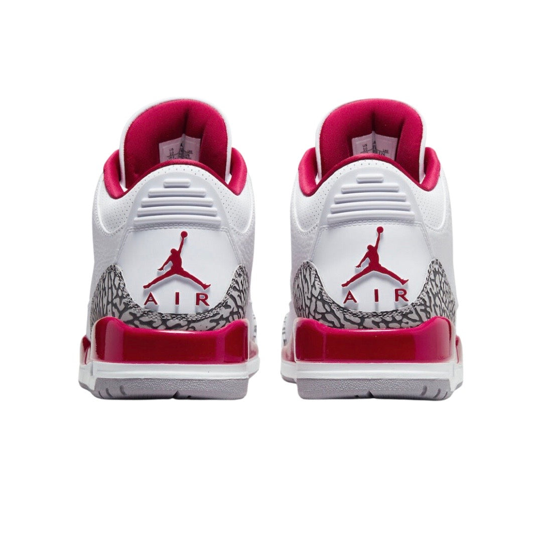 Air Jordan 3 Retro Sneakers - White/Light Curry/Cardinal Red Colorway - Perfect for Basketball, Streetwear & Sneaker Collectors