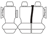 Custom Fit Canvas Front Seat Covers for Renault Trafic X82 LWB Crew Van (2016+) - Durable Protection for Work Vans & Commercial Vehicles | Perfect for Delivery Drivers, Tradesmen & Fleet Owners