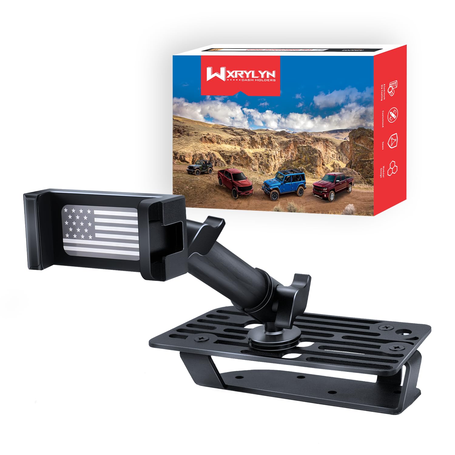 2024 Ford Maverick Phone Holder - Heavy Duty Metal Car Dash Mount for Ford Maverick 2022-2024 Models | Perfect for GPS Navigation & Hands-Free Driving