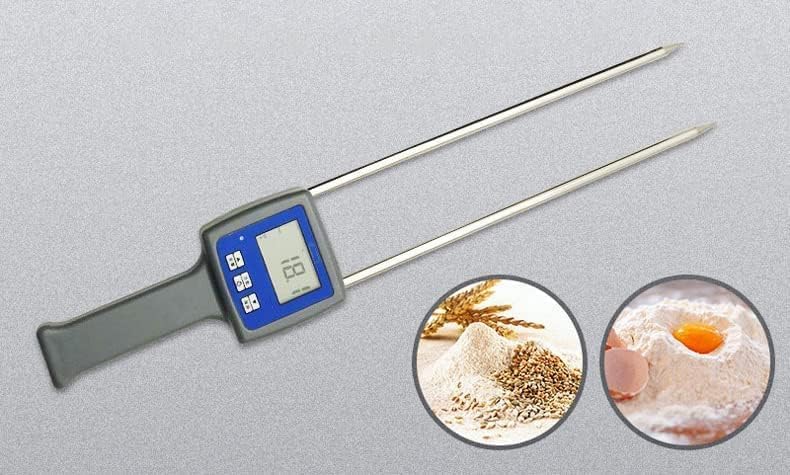 Digital Grain Moisture Meter - Precise Flour Moisture Tester for Corn, Wheat, Rice, Beans & More (6-30% Range, ±0.5% Accuracy) | Essential Tool for Bakers, Farmers & Food Quality Control
