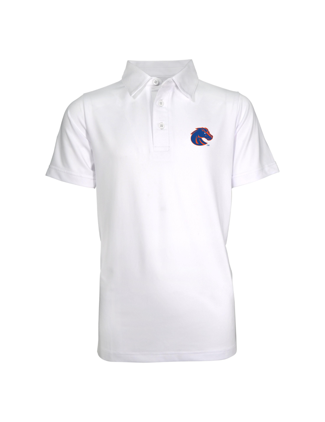 Boise State Broncos Youth Boys' Solid Polo Shirt - Official Team Logo, Breathable Cotton, Comfort Fit for School & Sports Activities