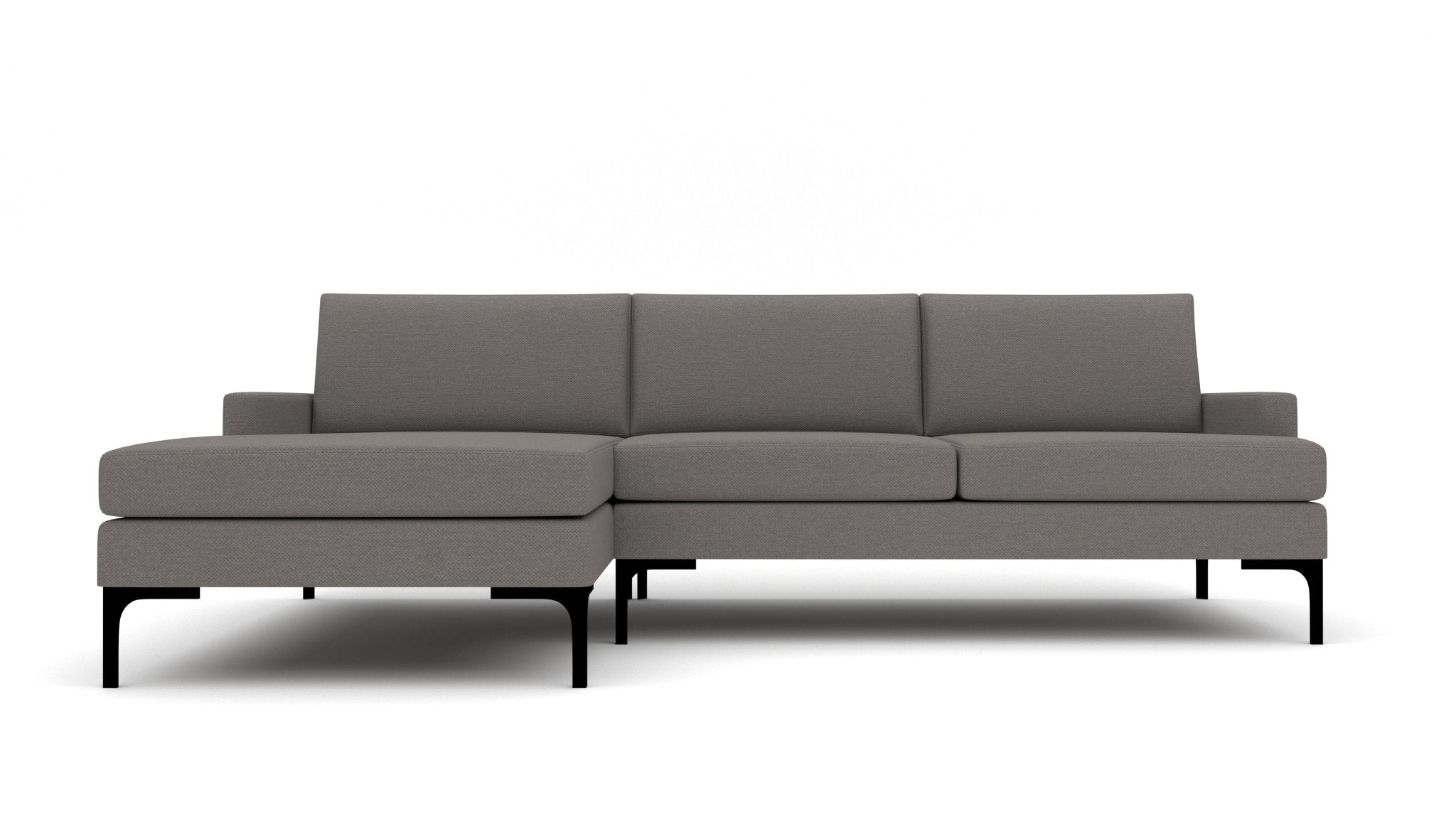 Barton Springs 106 Laf Chaise Sectional Sofa - Modern L-Shaped Couch with Chaise Lounge for Living Room, Family Room & Apartment - Comfortable Fabric Upholstered Sectional Sofa Set