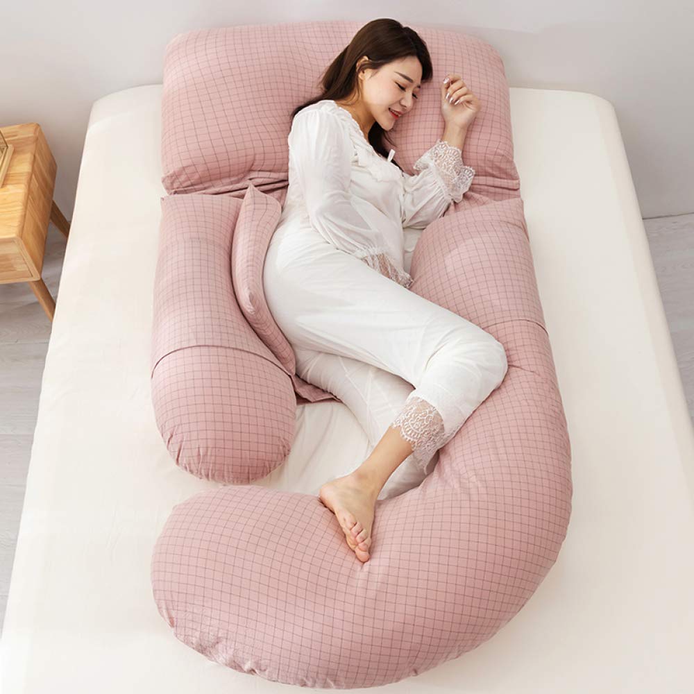 **Pregnancy Pillow for Side Sleepers - Full Body Maternity Pillow U-Shaped Support for Back, Abdomen & Waist - 100% Cotton Nursing Pillow for Comfortable Sleep, Pregnancy & Postpartum Care**    *(Perfect for Pregnant Women, Nursing Moms & Side Sleepers – Enhances Comfort During Pregnancy, Breastfeeding & Relaxation)*