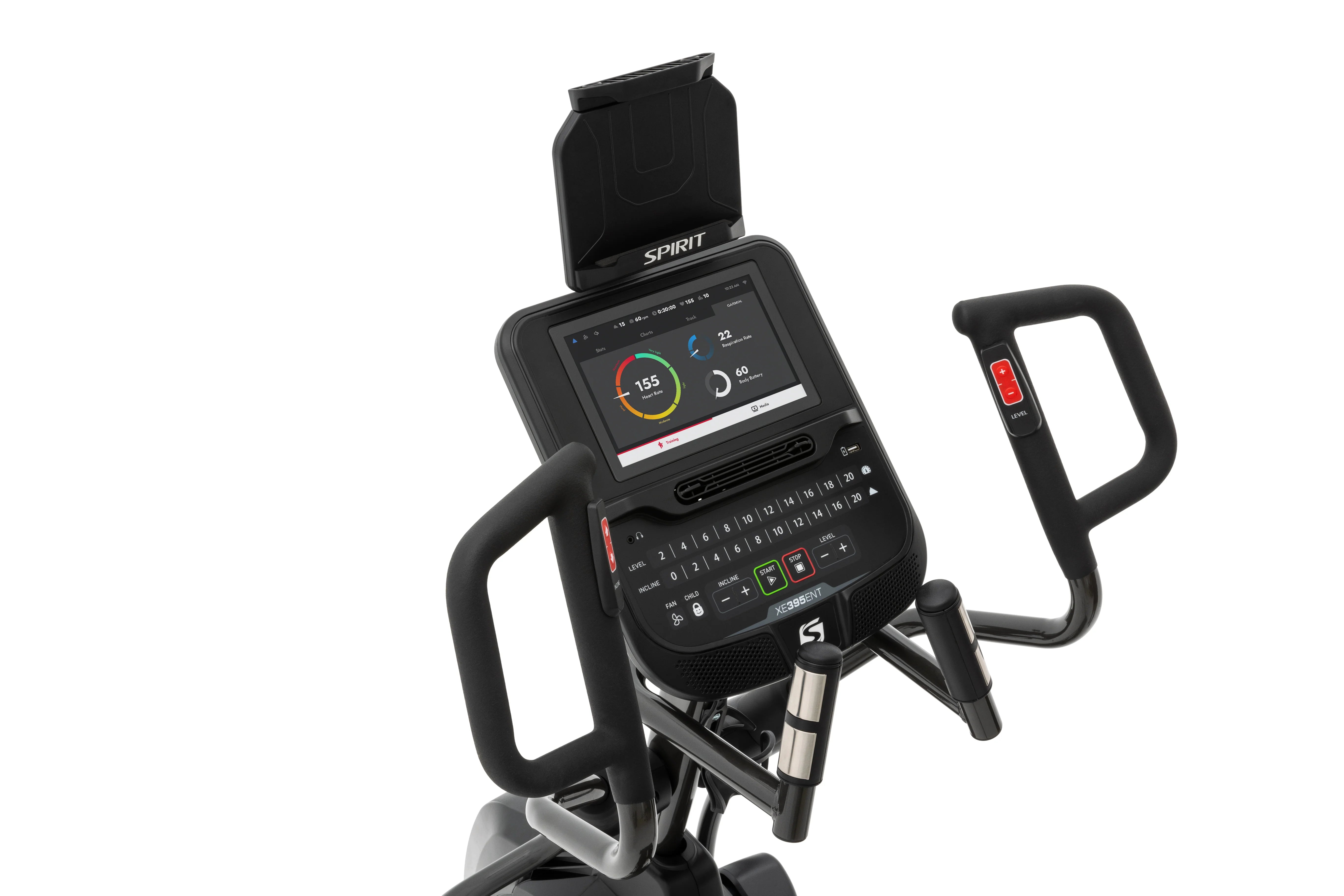 Spirit XE395ENT Elliptical Machine - Home Gym Equipment with Entertainment Features for Cardio Workouts & Fitness Training | Perfect for Home Use, Commercial Gyms & Personal Training Studios