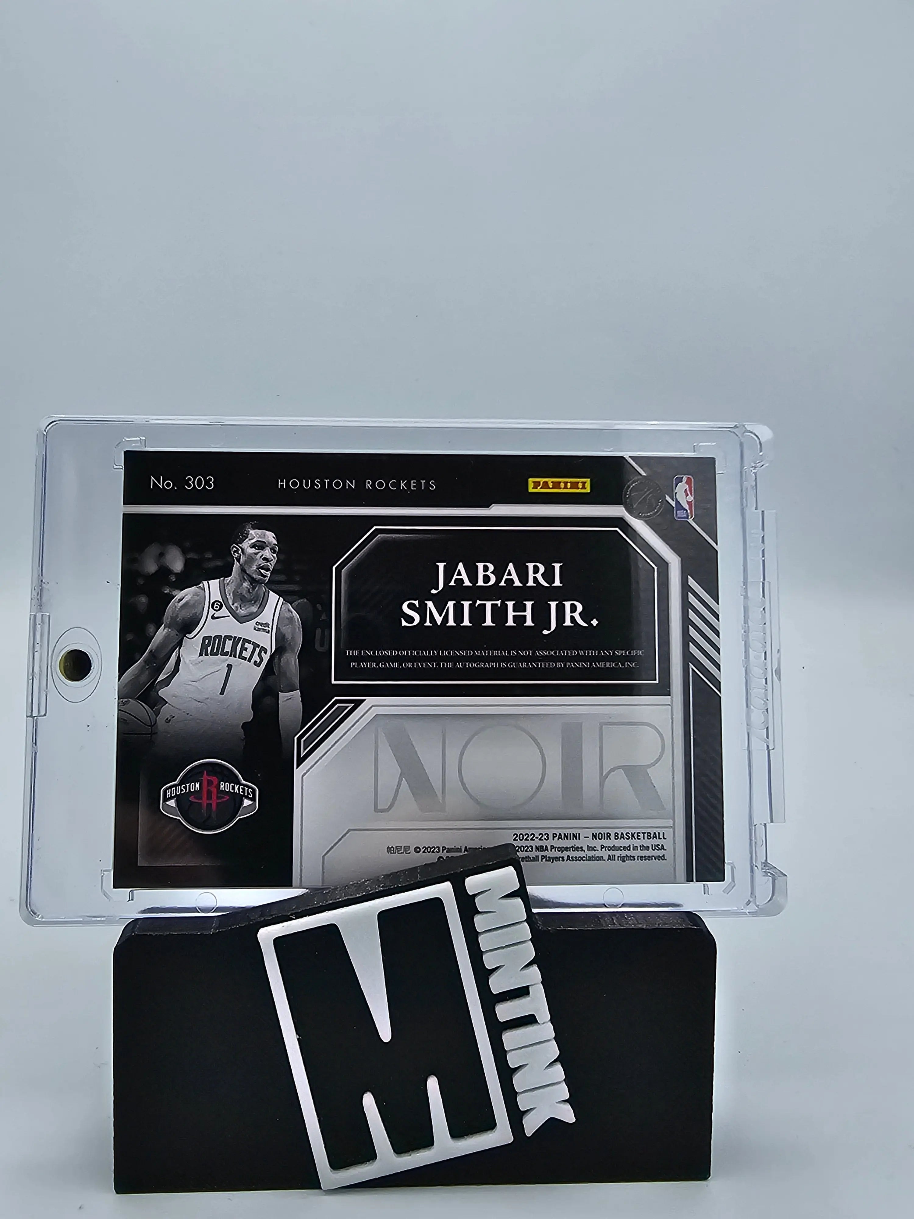 2022-23 Panini Noir Basketball Jabari Smith Rookie Patch Auto RPA Card 94/99 #303 - NBA Collectible for Fans & Investors
