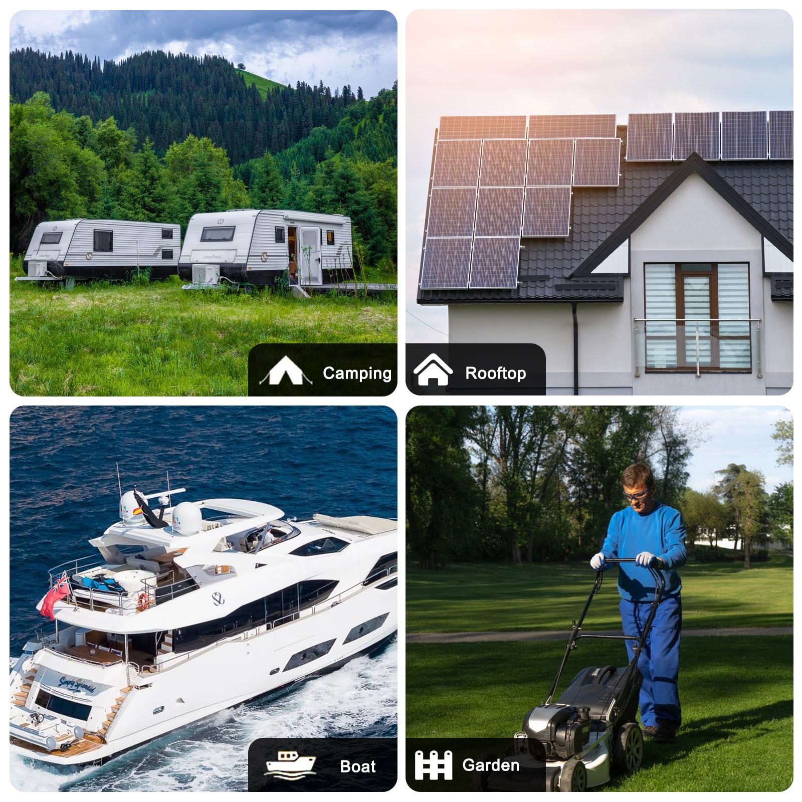 50W Monocrystalline Solar Panel Kit with 10A Charge Controller - 12V/24V Battery Charging for RV, Boat, Car Roof, Off-Grid Cabins & Outdoor Adventures | Portable Solar Power for Camping, Emergency Backup & Remote Locations
