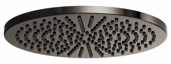 Brizo 81392 BNX 2.5 Round Raincan Shower Head - 2.5 GPM, Brilliance Black Onyx Finish - Perfect for Luxurious Spa-Like Bathroom Experience