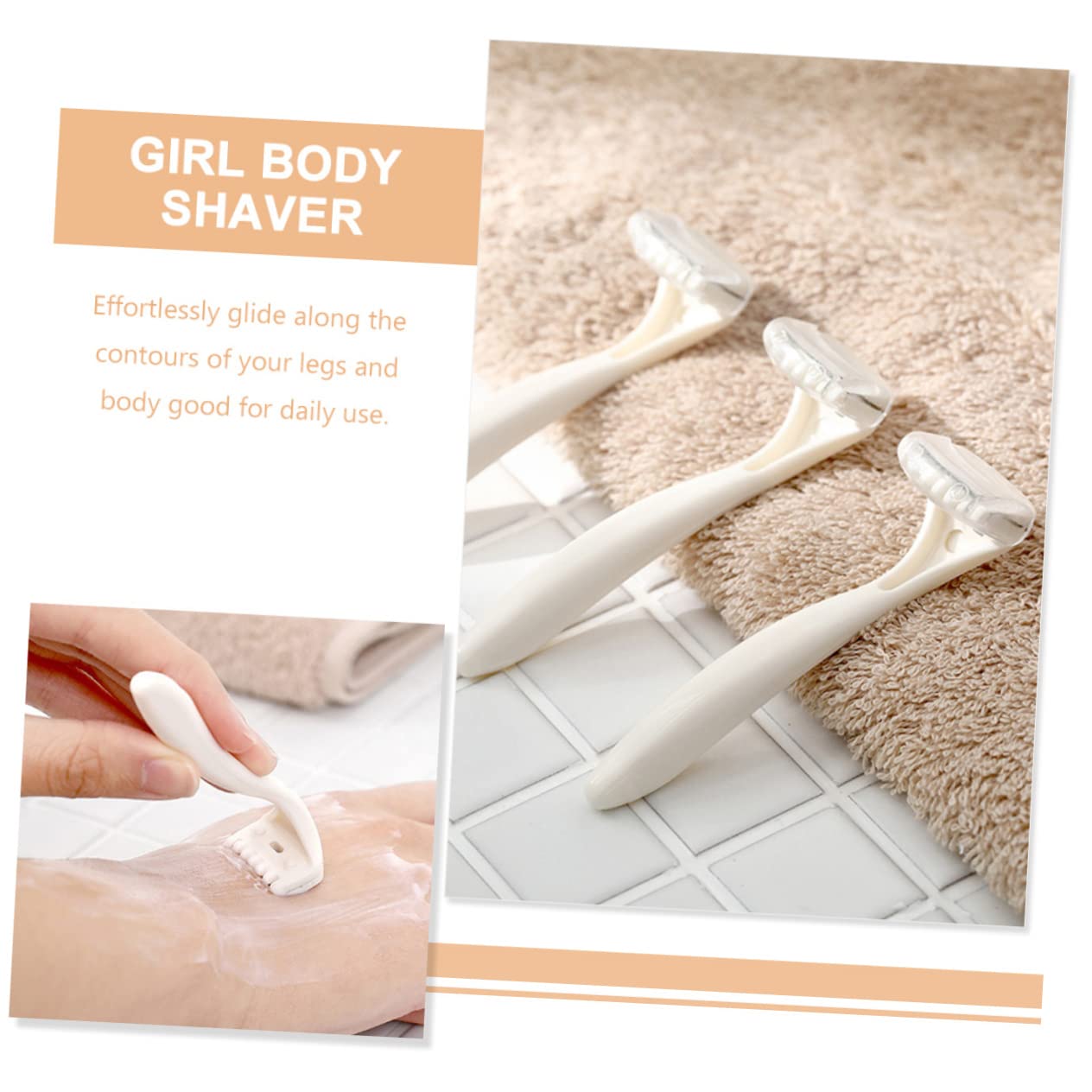 3pcs Women's Electric Shaver & Body Hair Trimmer - Bikini & Intimate Grooming Razor with Stainless Steel Blades - Perfect for Sensitive Skin & Travel Use