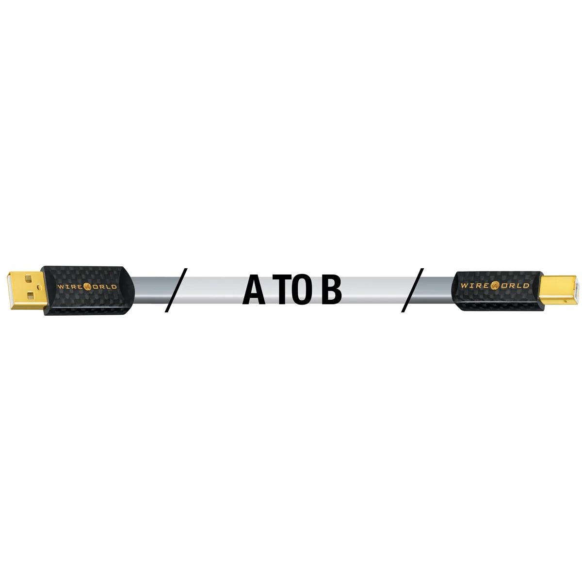 Premium Wireworld Platinum Starlight 8 USB 2.0 A to B Audio Cable - High-Speed Data Transfer for Studio Recording, Digital Pianos & Professional Audio Equipment