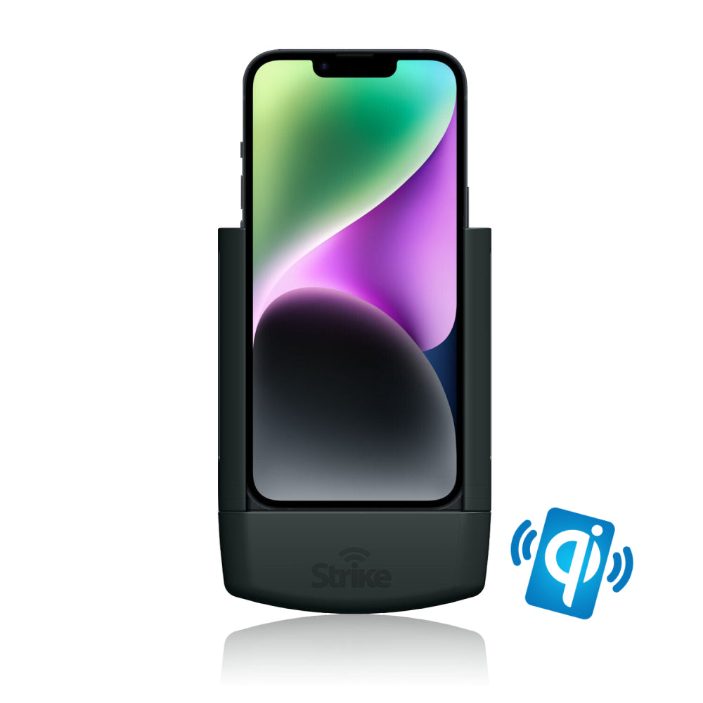 iPhone 14 Car Mount with Wireless Charging - Adjustable Air Vent Phone Holder for Hands-Free Driving & Navigation (Compatible with iPhone 14/13/12 Series) - Perfect for Commuting, Road Trips & Uber Drivers