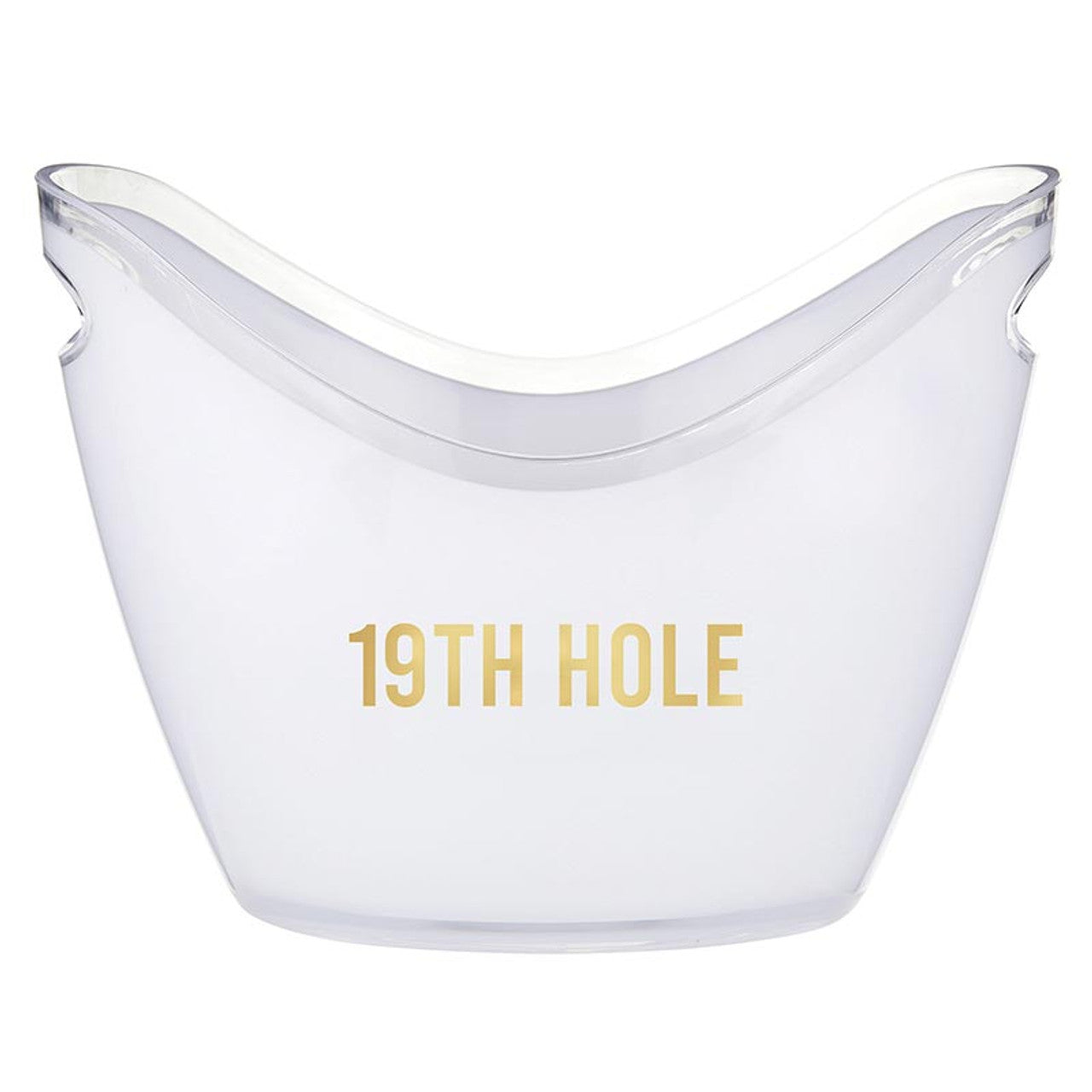 19th Hole Acrylic Beverage Bucket - Premium Golf-Themed Drink Cooler for Parties, Tailgates & Outdoor Events - Perfect for Beer, Wine & Chilling Beverages