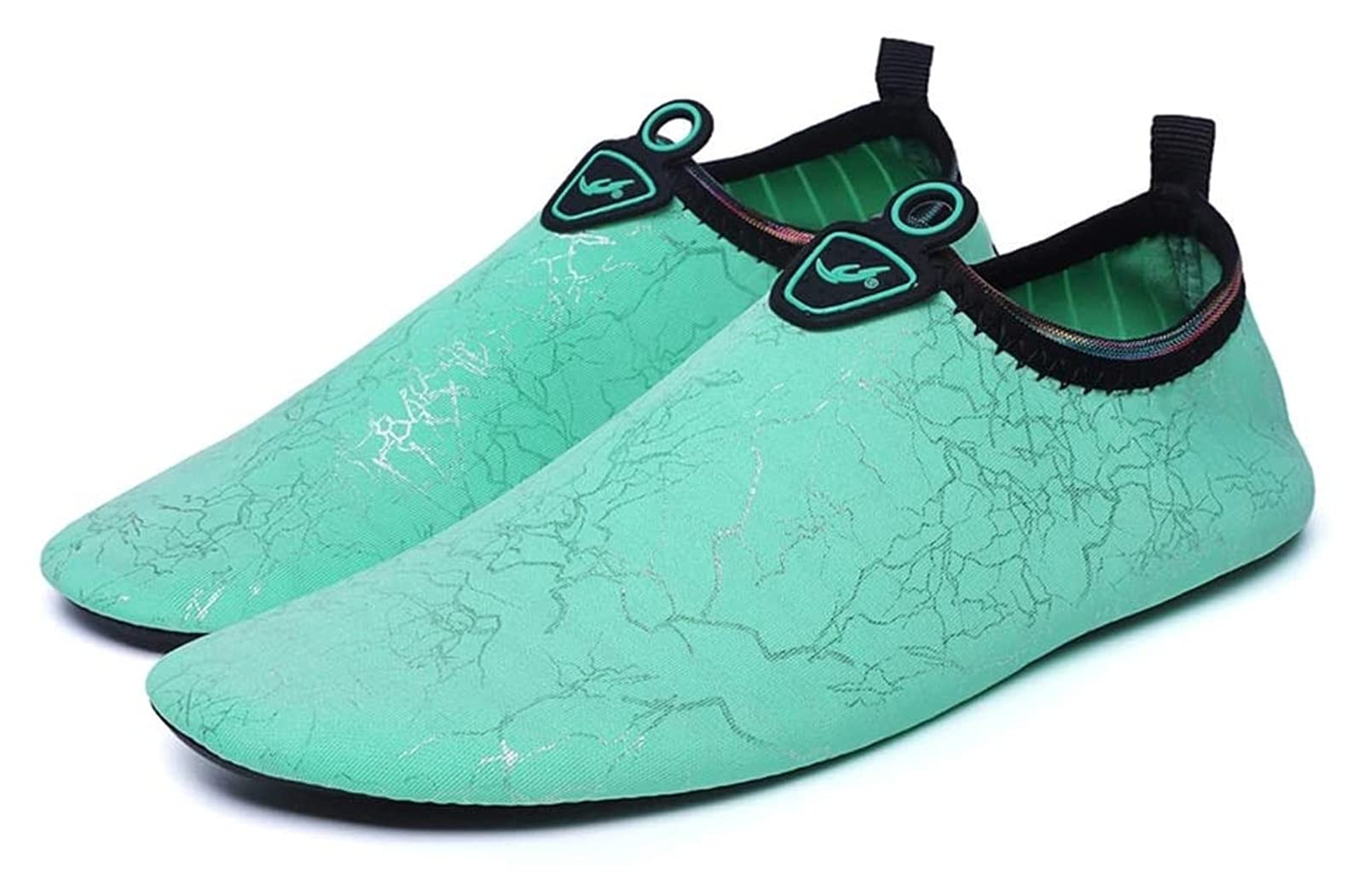 Men's Barefoot Water Shoes - Lightweight Quick-Dry Beach Shoes for Kayaking, Boating, Hiking, Surfing & Walking | Comfortable Skinny Soft Water Socks | EU Size 45/46 Green | Perfect for Beach Vacations, Water Sports & Outdoor Adventures