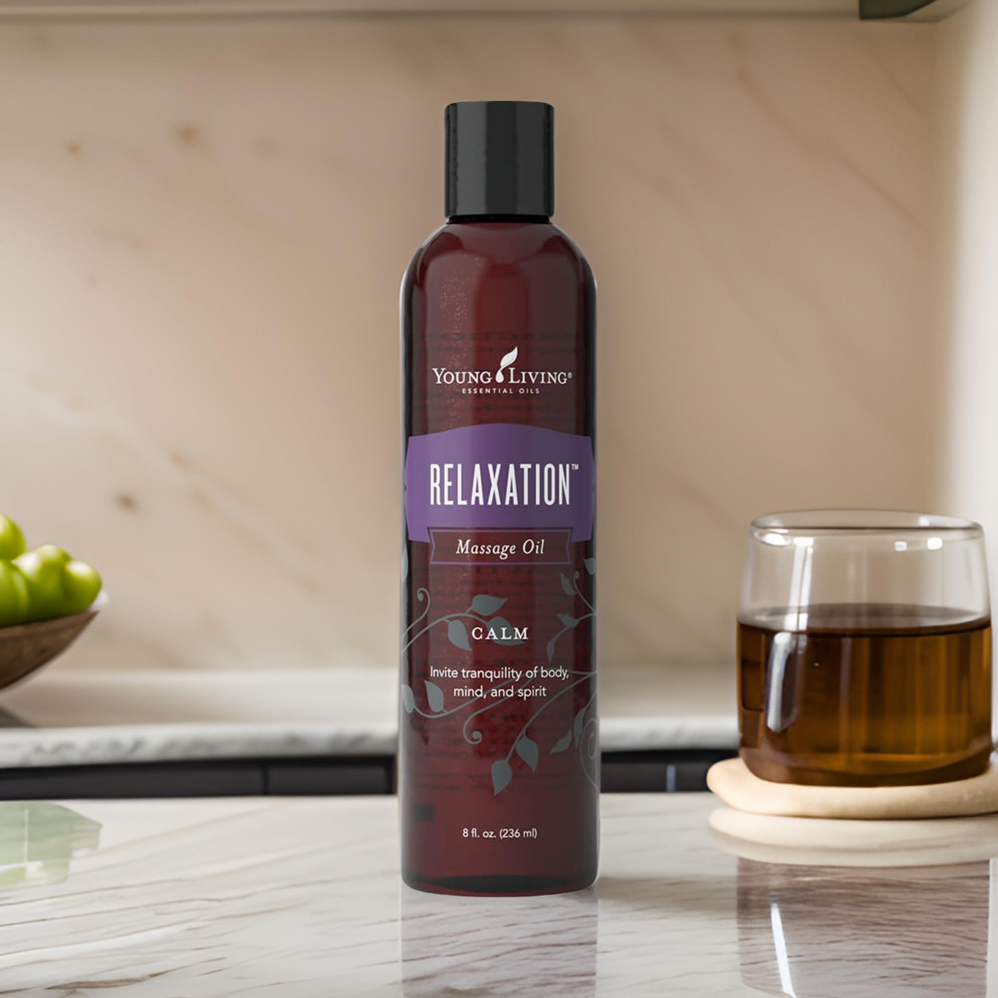 Young Living Relaxation Massage Oil 8 oz - Moisturizing Body Oil for Dry Skin, Natural Skincare Remedy with Aromatherapy Benefits | Perfect for Spa Nights, Post-Workout Recovery & Stress Relief