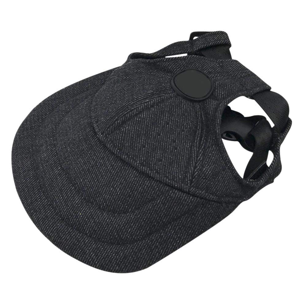 **Adjustable Dog Baseball Cap with Ear Holes - UV Protection Sun Hat for Small, Medium & Large Dogs - Breathable Outdoor Sport Visor with Neck Strap - Perfect for Beach, Hiking & Daily Walks**