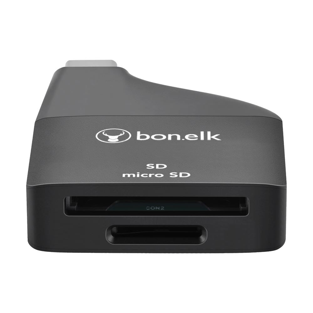 Bonelk USB C to MicroSD/SD Card Reader Adapter - Fast Data Transfer for Smartphones, Laptops, Cameras & More - Perfect for Travel, Photography & File Backup