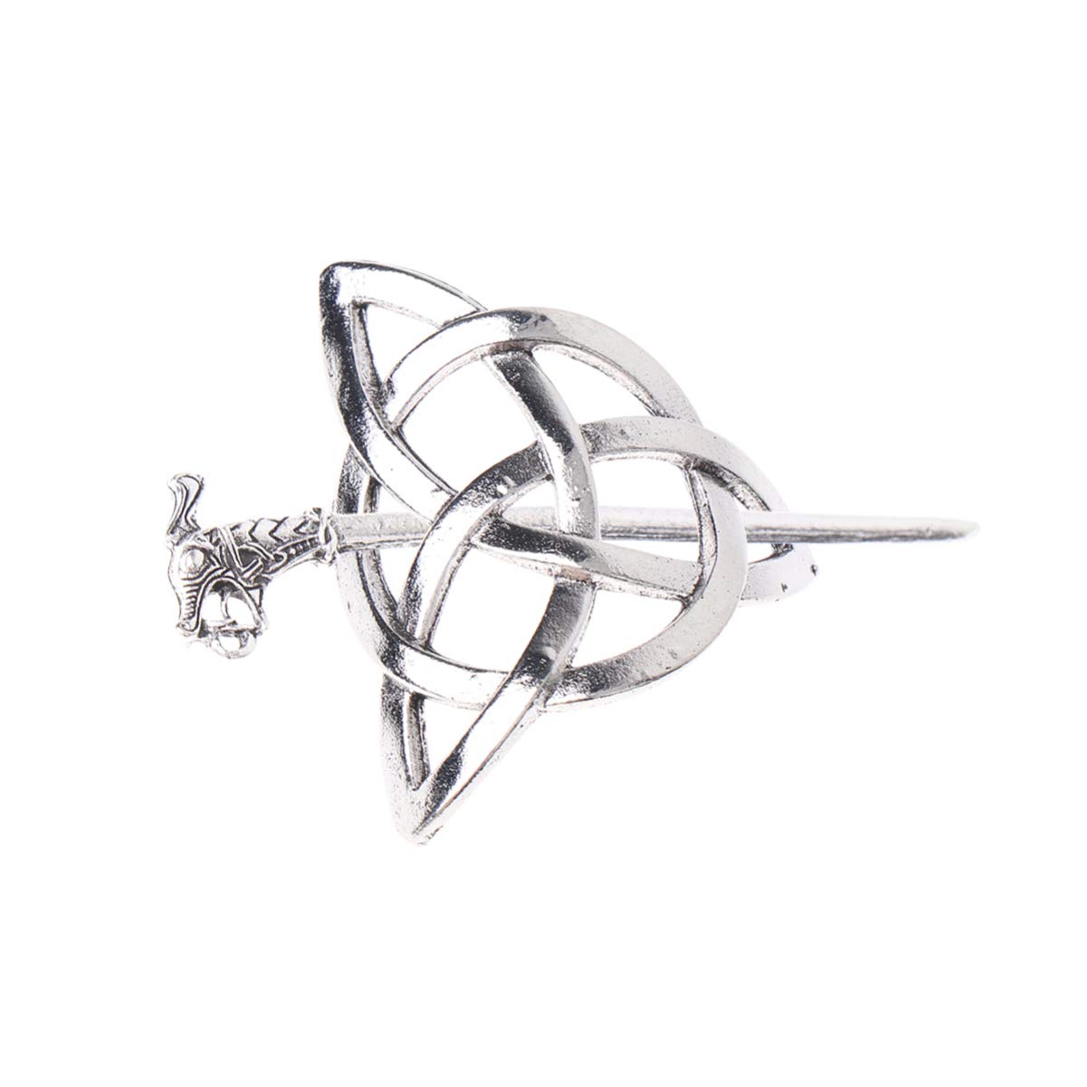 Lurrose Vintage Irish Hair Clips 2pcs Set - Metal Hair Slide Pin, Viking Hair Accessories for Women & Men - Perfect for Weddings, Cosplay, and Everyday Styling