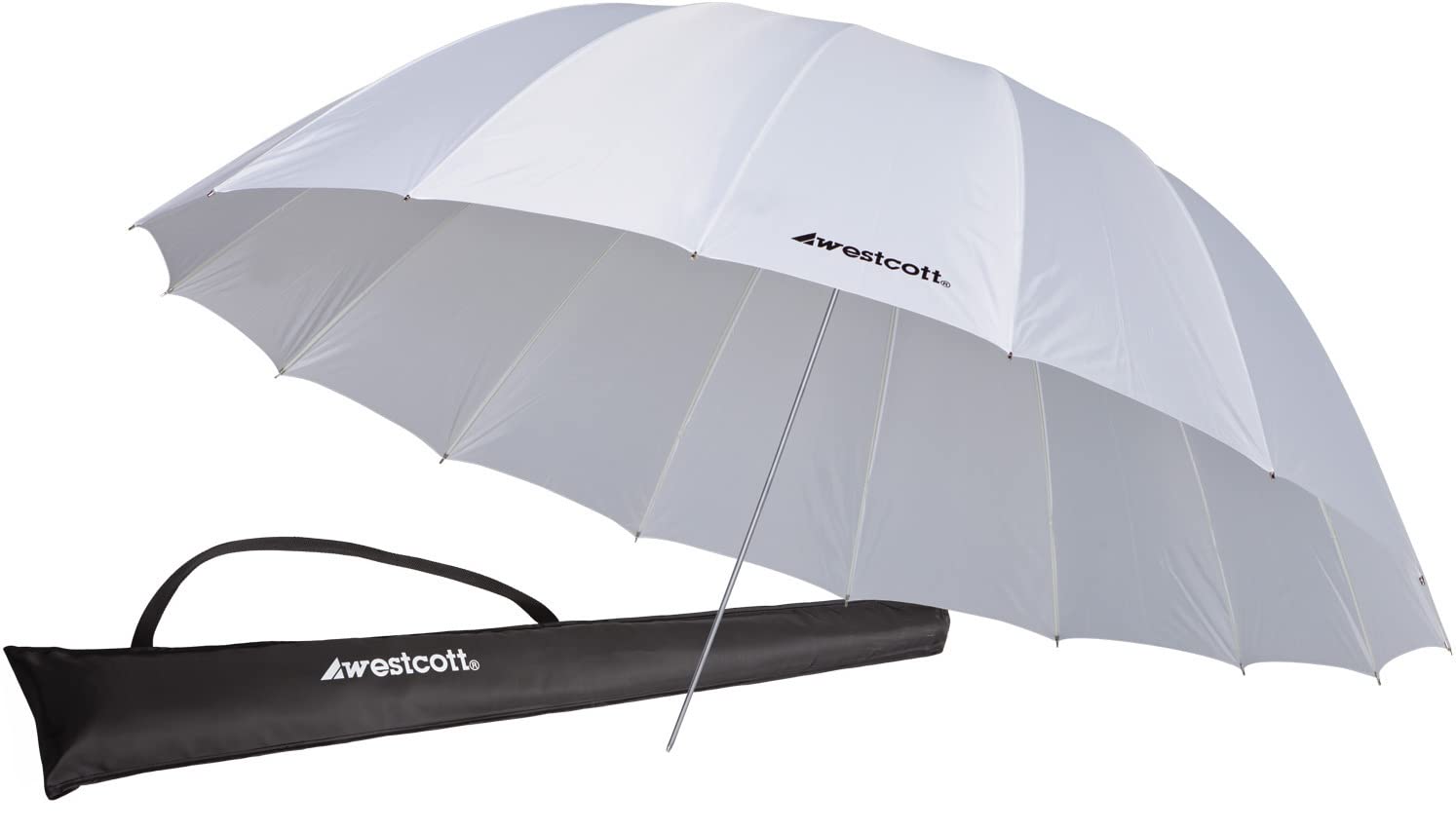 Westcott 4632 7-Foot White Diffusion Parabolic Umbrella - Professional Photography Lighting Softbox Alternative for Studio & Outdoor Portraits