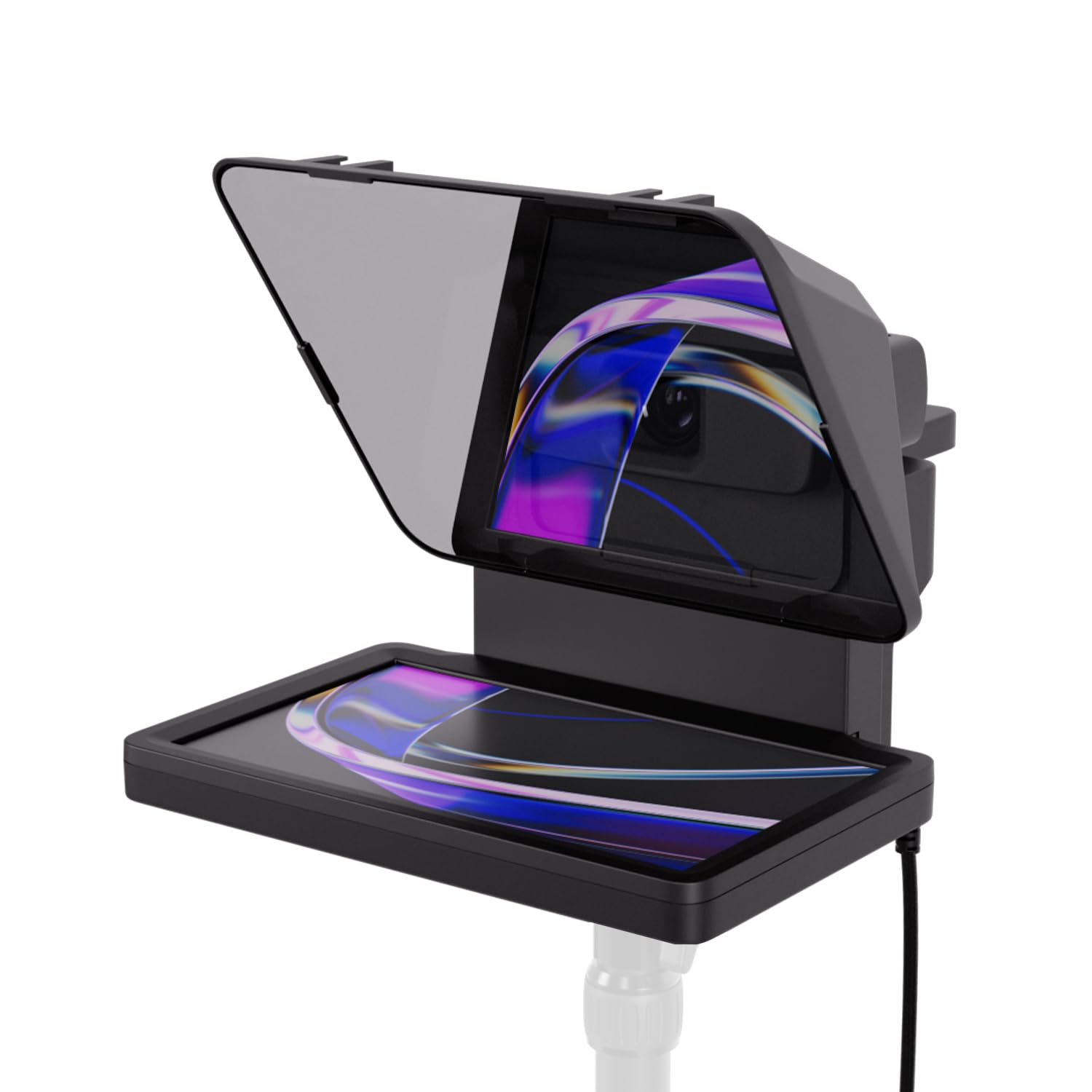 Elgato Prompter - Professional Teleprompter with Built-in HD Screen for YouTube, Twitch, Zoom, MS Teams Streaming | Compatible with DSLR, Webcam, Smartphone | Plug & Play Monitor Display for Mac, PC & Stream Deck | Perfect for Live Streaming, Video Conferencing & Content Creation