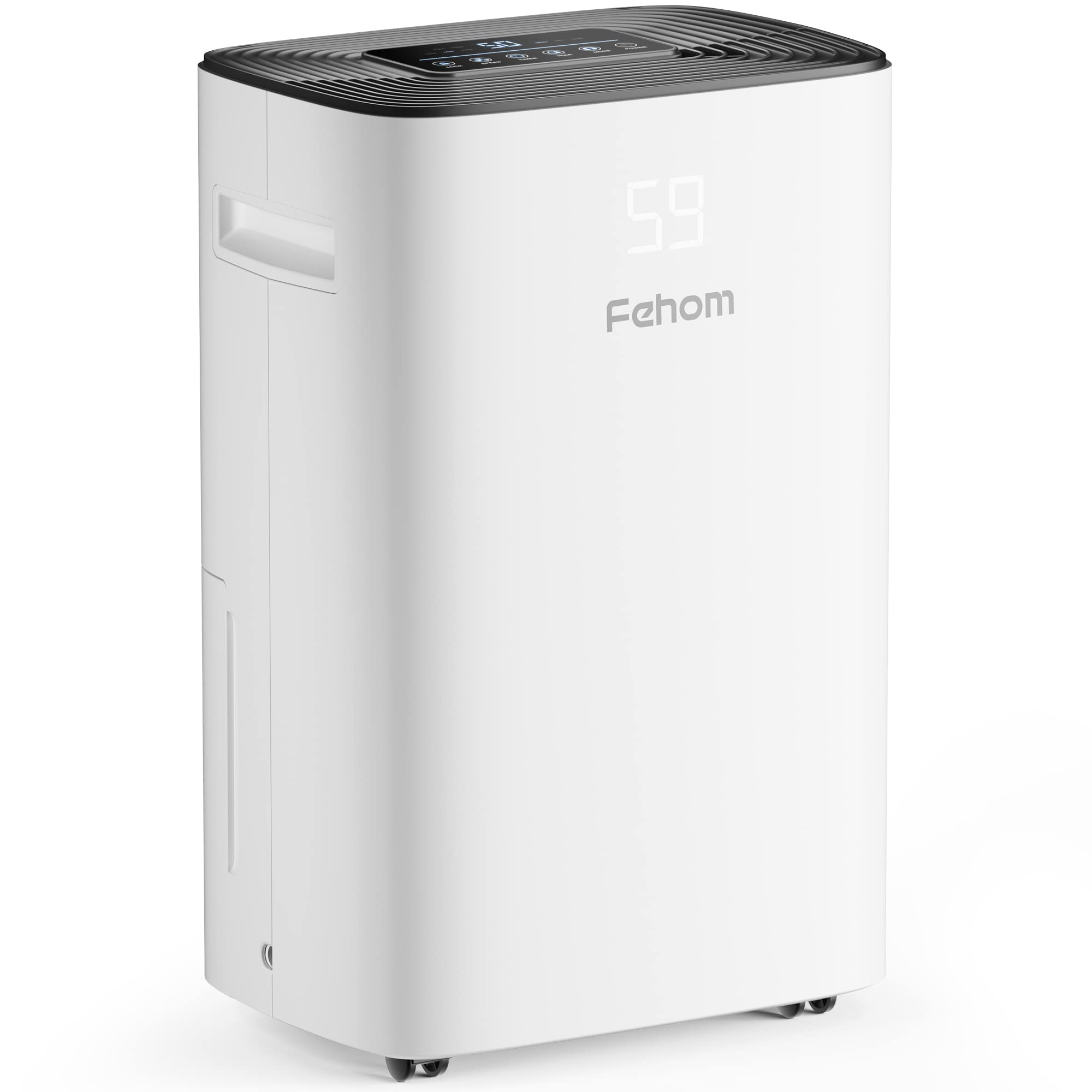 4500 Sq. Ft Energy Efficient Dehumidifier with Drain Hose - Digital Control Panel, 24 Hour Timer & Humidity Display - Perfect for Large Bedrooms, Basements, Bathrooms & Laundry Rooms - Eliminates Moisture, Mold & Musty Odors for Healthier Home Air Quality