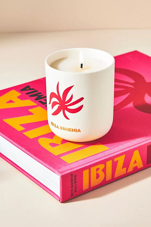 Assouline Ibiza Bohemia Scented Candle - Mediterranean Inspired Home Fragrance for Relaxation, Spa & Travel Memories