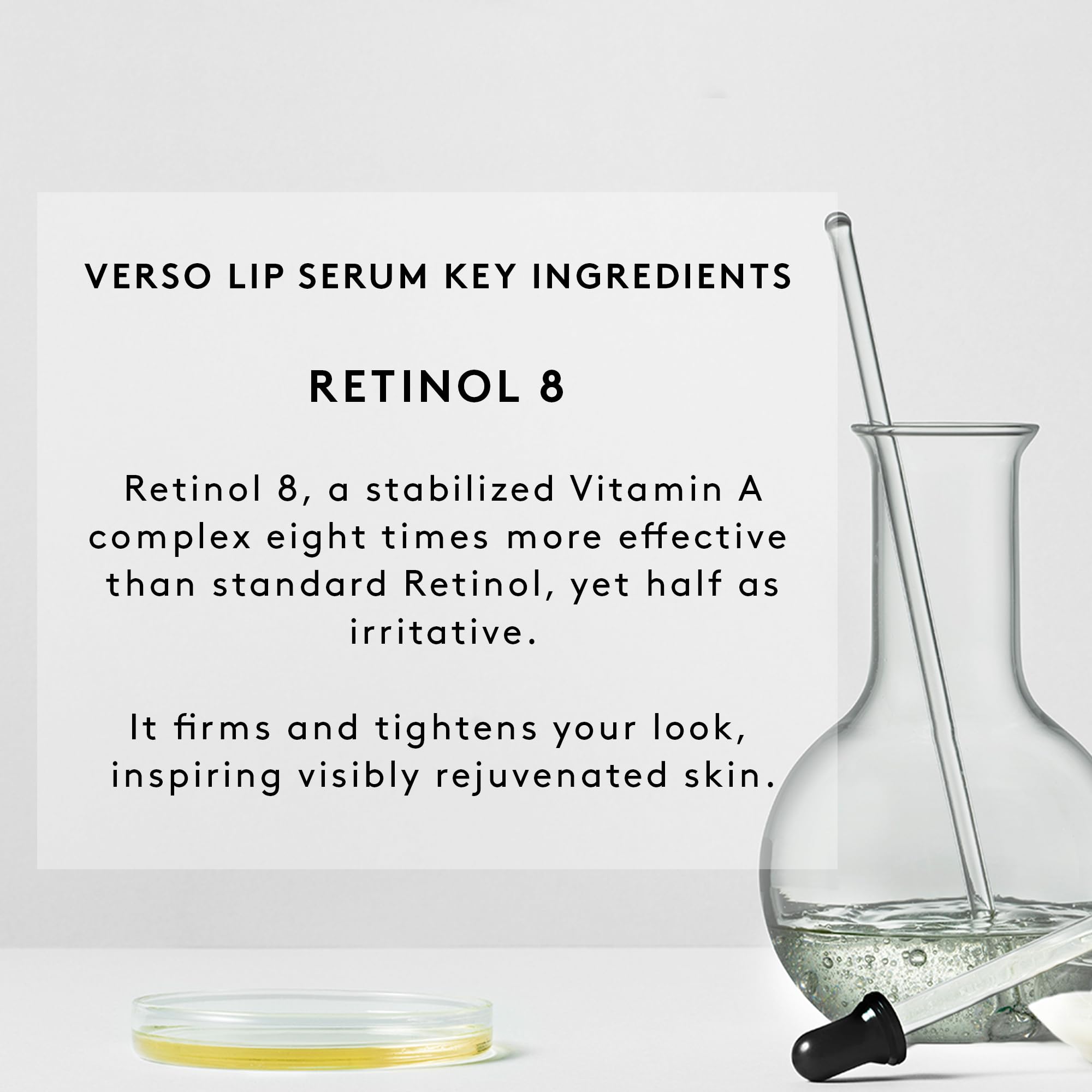 Verso Skincare Lip Serum for Women - Hydrating & Plumping Lip Treatment, 0.5 oz | Anti-Aging Lip Care with Hyaluronic Acid | Perfect for Dry Lips & Nighttime Routine