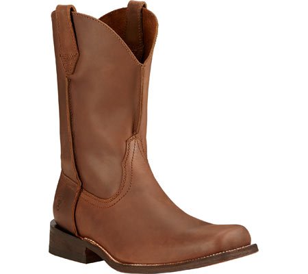 ARIAT Men's Rambler Western Boots - Durable Leather Cowboy Boots for Riding & Work | Perfect for Ranch, Rodeo & Outdoor Activities