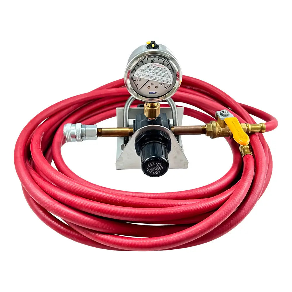 AA Mountable Tire Inflator with Adjustable Regulator - 25ft Air Hose, 0-160 PSI Gauge (40-148) - Perfect for Cars, Trucks, Motorcycles & RV Tires