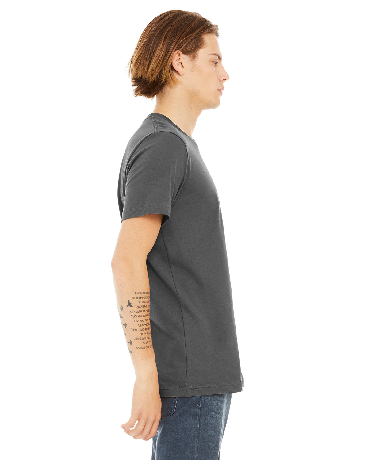 Bella + Canvas 3091 Unisex Heavyweight 5.5 oz. Crew Neck T-Shirt - Soft Cotton Tee for Men & Women - Perfect for Casual Wear, Screen Printing & Everyday Comfort