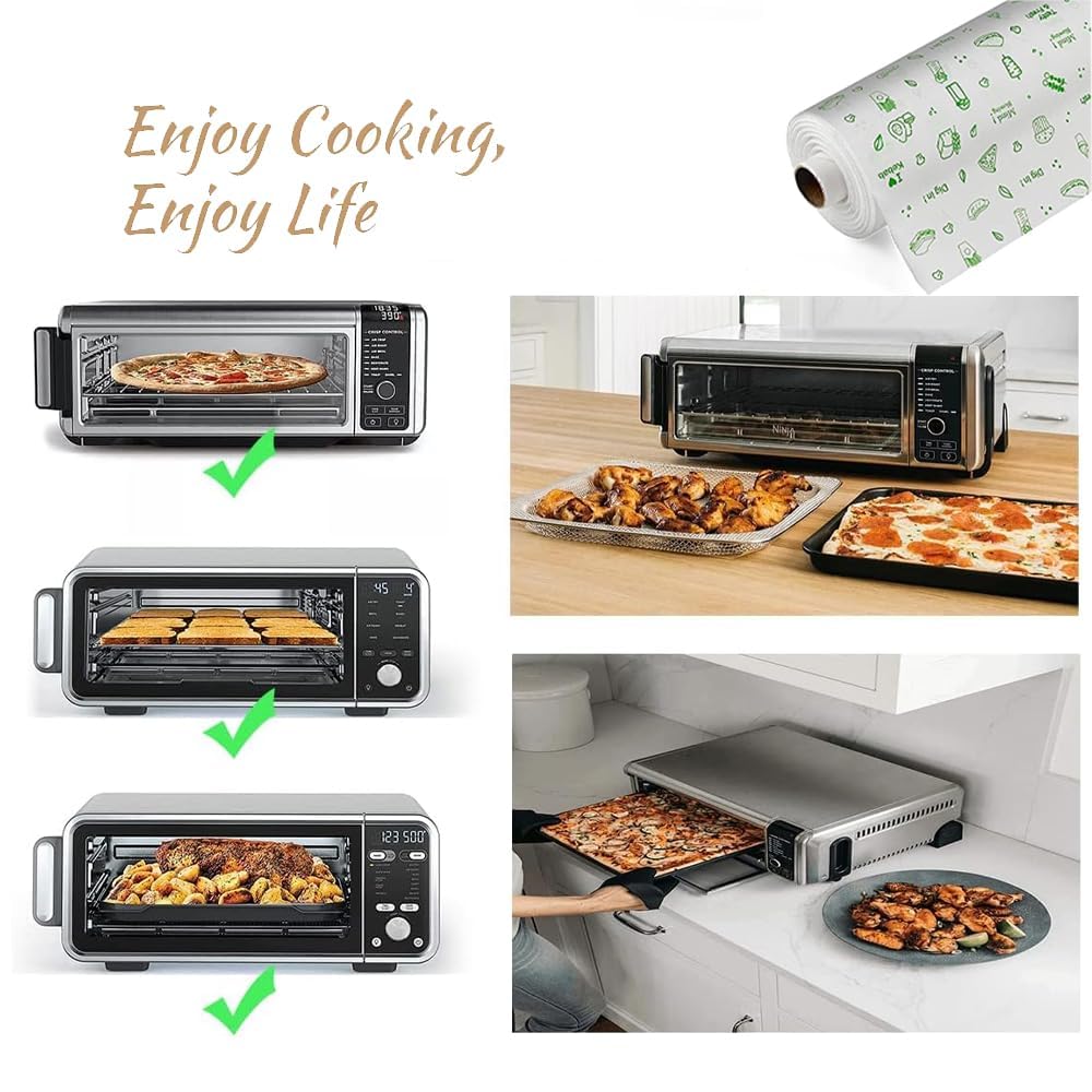 Grenix Non-Stick Butter Paper Roll - 500g Premium Parchment Paper for Wrapping Roti, Paratha, Cookies & Food | Kitchen Baking & Cooking Essential | Ideal for Meal Prep, Snack Wrapping & Food Storage