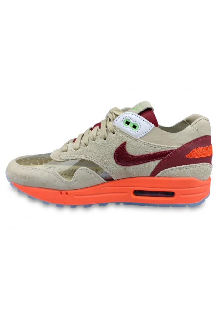 Nike Men's Air Max 1 DD1870 100 CLOT - Kiss of Death 2021 Sneakers - Size 12 - Running, Walking & Casual Wear Shoes for Men