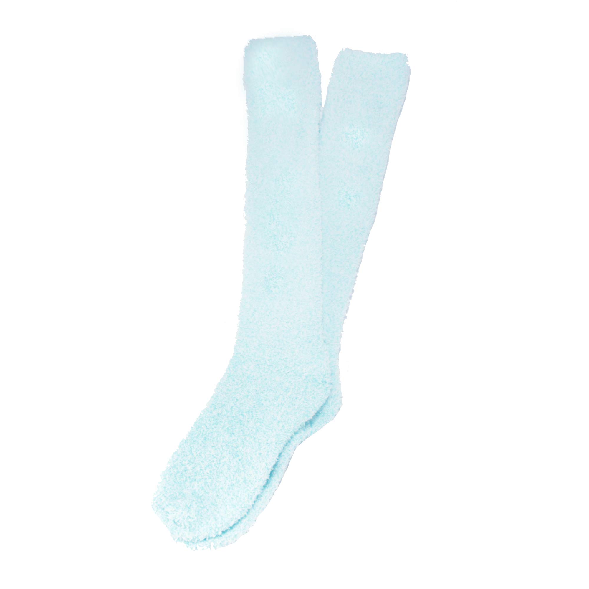 Women's Fuzzy Feather Soft Cozy Knee High Socks - Warm Winter Boot Socks for Women, Non-Slip Comfortable Thick Knit Socks - Perfect for Cold Weather, Snow Boots, Lounging at Home and Gift Giving
