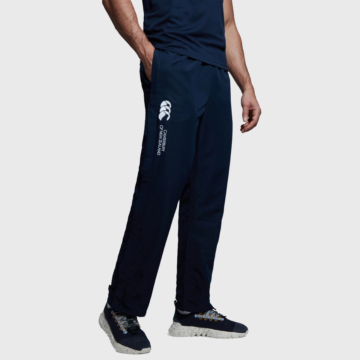 Canterbury Men's Open Hem Stadium Pants - Navy Blue Athletic Joggers for Rugby Training & Casual Wear