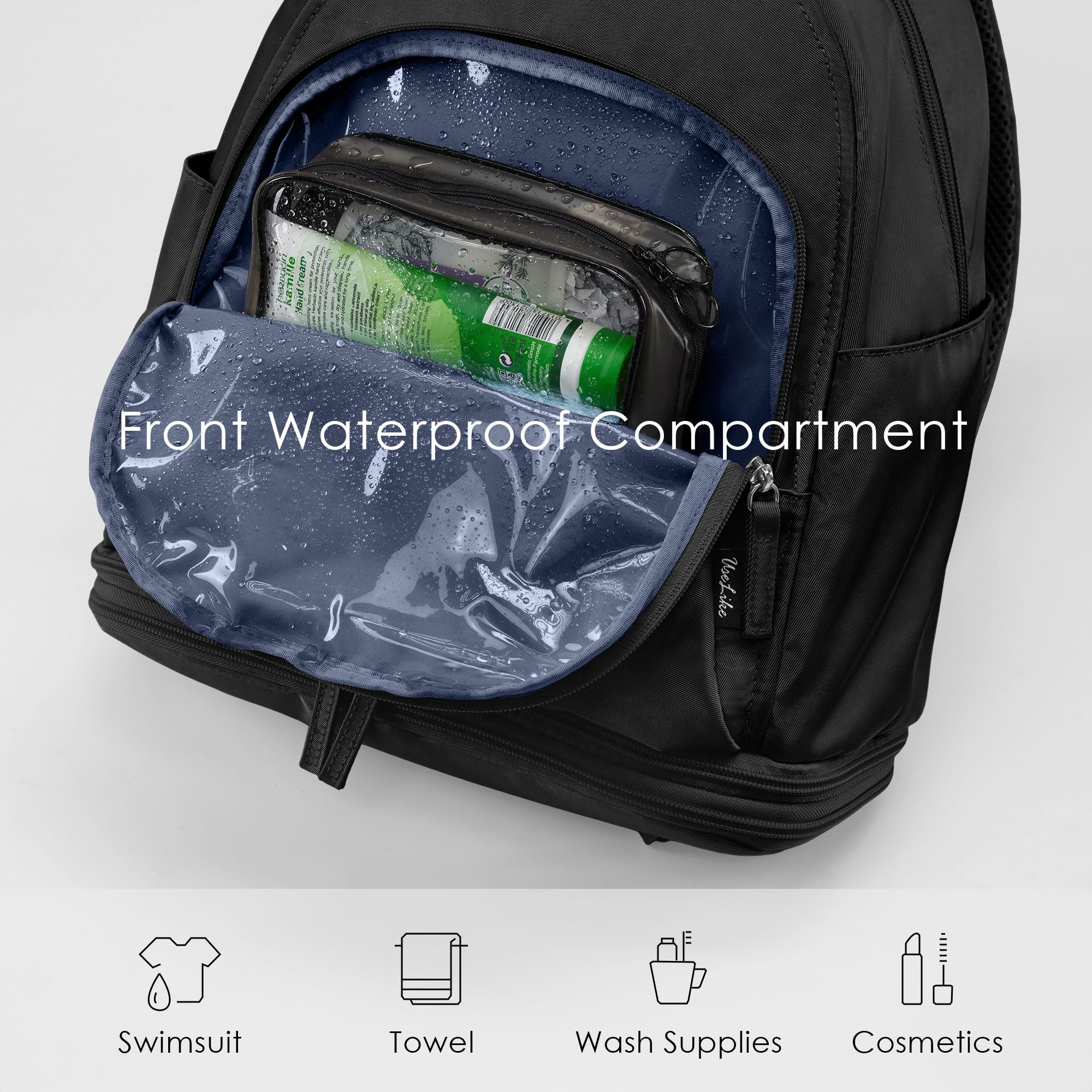 Women's Small Gym Backpack 26L - Waterproof Expandable Shoe Compartment for Workout & Travel