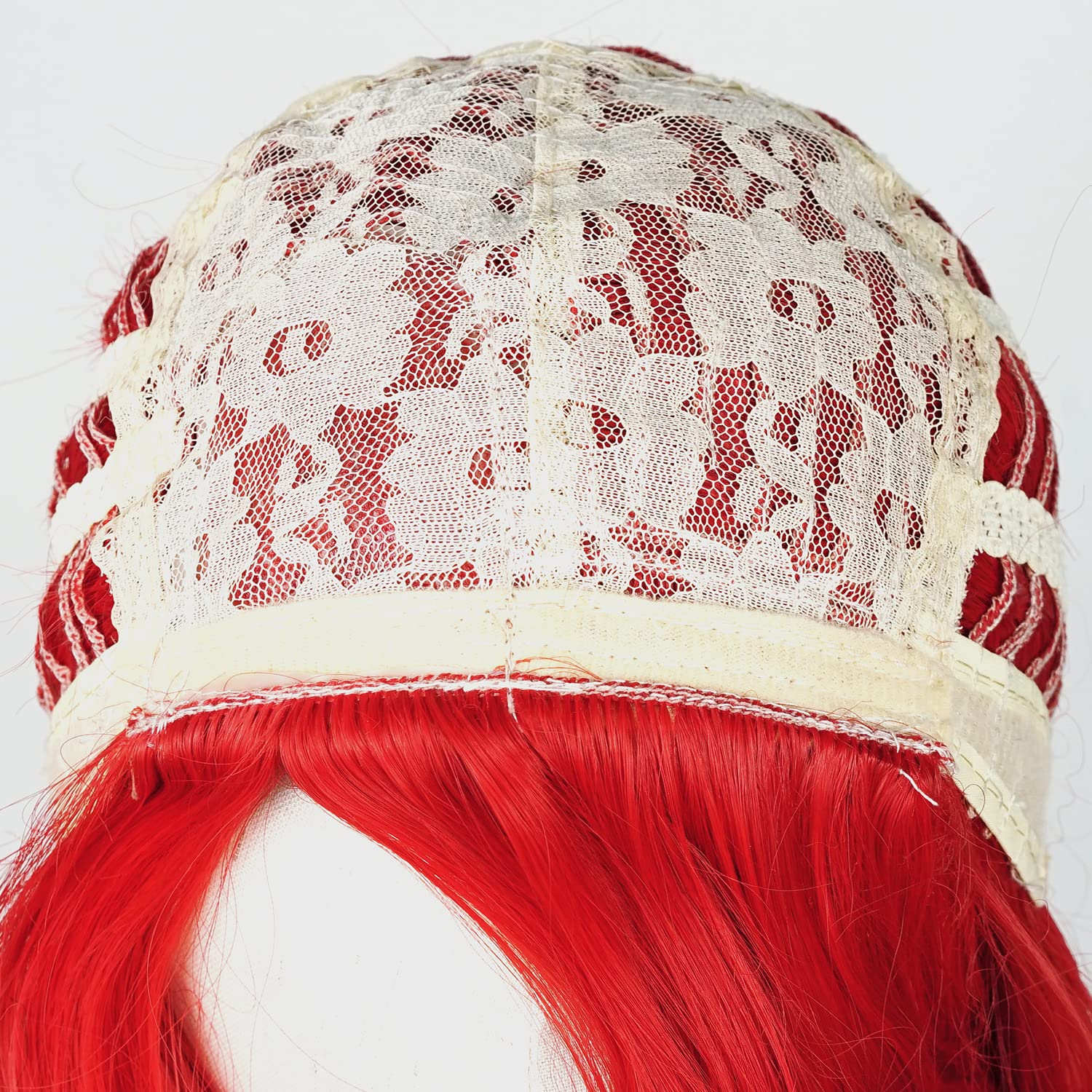 ProBeauty 21-inch Red Mermaid Wig for Kids & Girls - Curly Wave Synthetic Hair with Starfish Hair Clips | Perfect for Halloween Costumes, Cosplay, Mermaid Themed Parties & Dress-Up Play