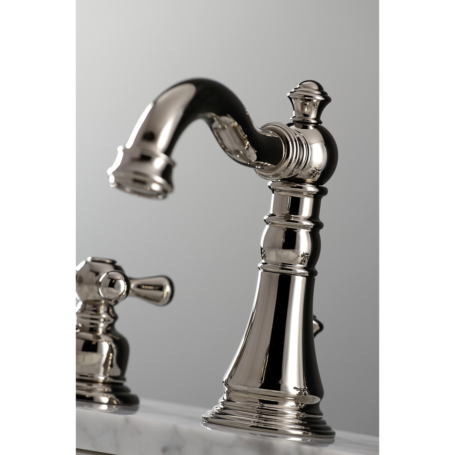 American Classic FSC1979AX 3-Hole Widespread Bathroom Faucet with Brass Pop-Up Drain - Polished Nickel Finish for Vanity Sinks - Perfect for Modern Bathroom Renovations and Home Upgrades