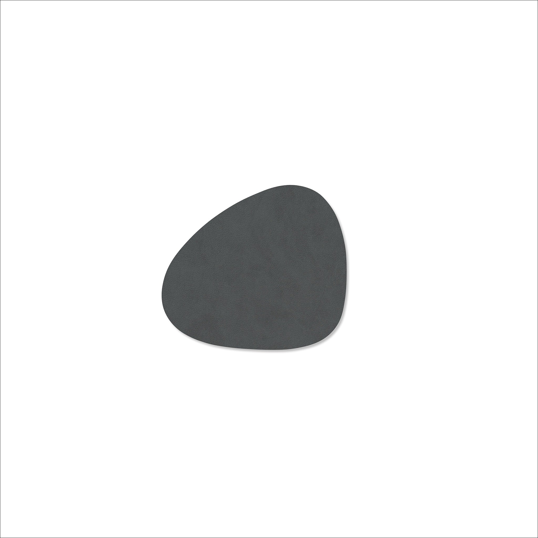 LIND DNA Nupo Curve Coaster Set - Premium Anthracite Color Non-Slip Drink Coasters for Home & Office - Perfect for Coffee Tables, Bars, and Dining Tables