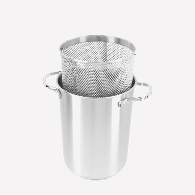 Demeyere Stainless Steel Pasta and Asparagus Cooker Pot - Professional Kitchen Cookware for Perfect Al Dente Pasta & Tender Vegetables | Ideal for Home Chefs & Italian Cooking Enthusiasts