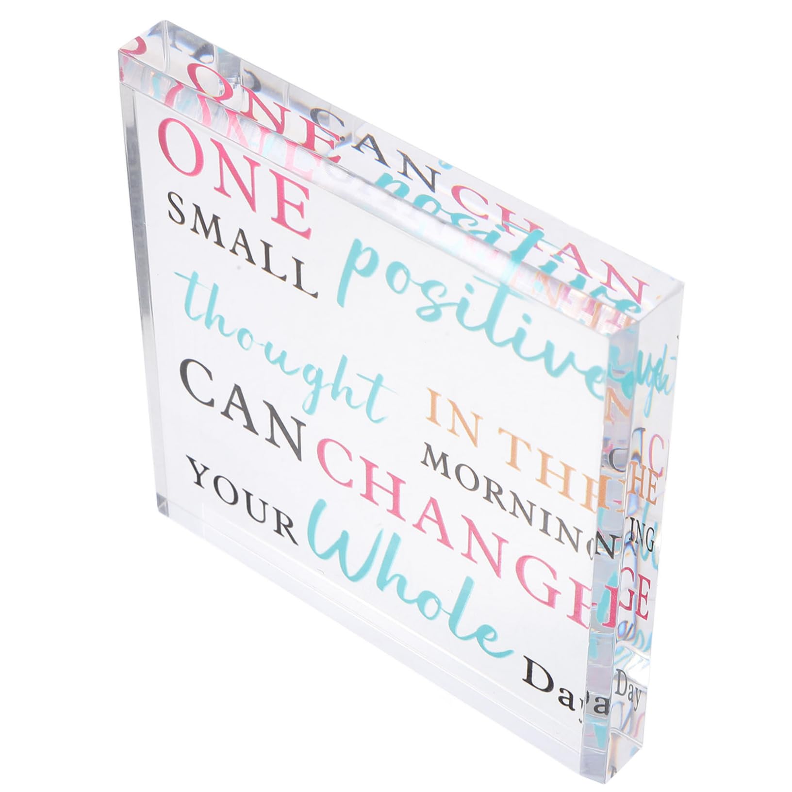 HAPINARY Acrylic Motivational Sign - Inspirational Office & Home Decor for Desk, Wall - Perfect for Work, Study & Relaxation Spaces