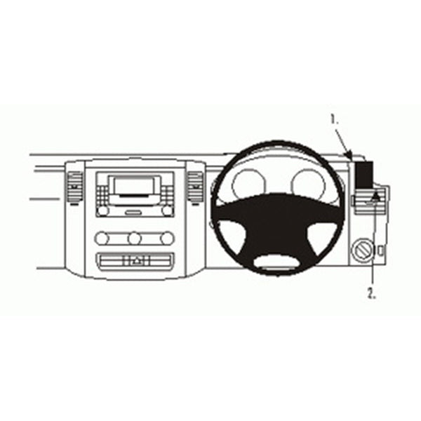 No-Drill Right Hand Dash Mount for Mercedes Benz Sprinter (2007-2018) & Volkswagen Crafter (2007-2016) - Easy Installation, Secure Phone/GPS Holder for Van & Work Truck Drivers