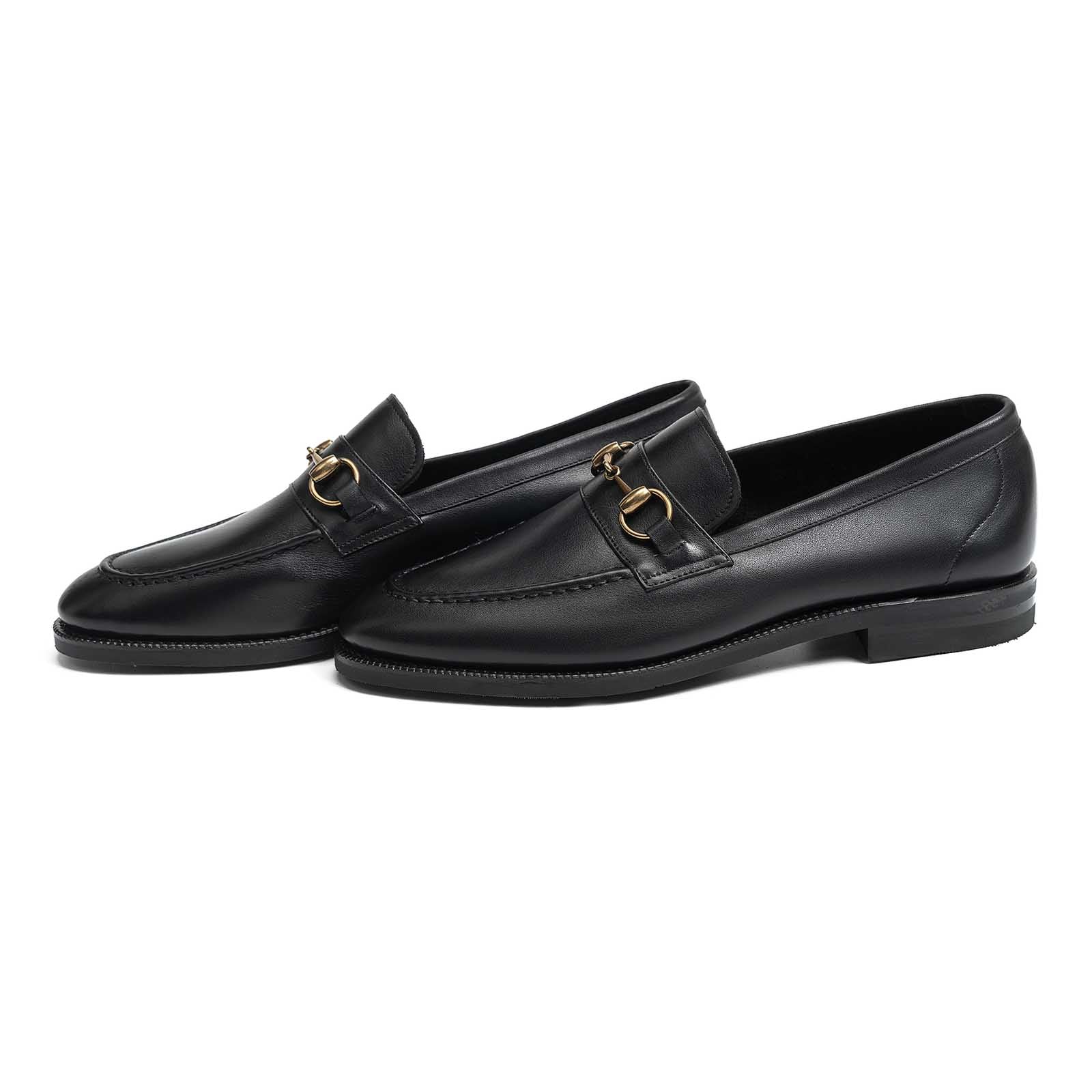 514578 Black Softcalf Leather Shoes - Comfortable & Stylish for Men | Perfect for Casual Wear, Office & Outdoor Activities