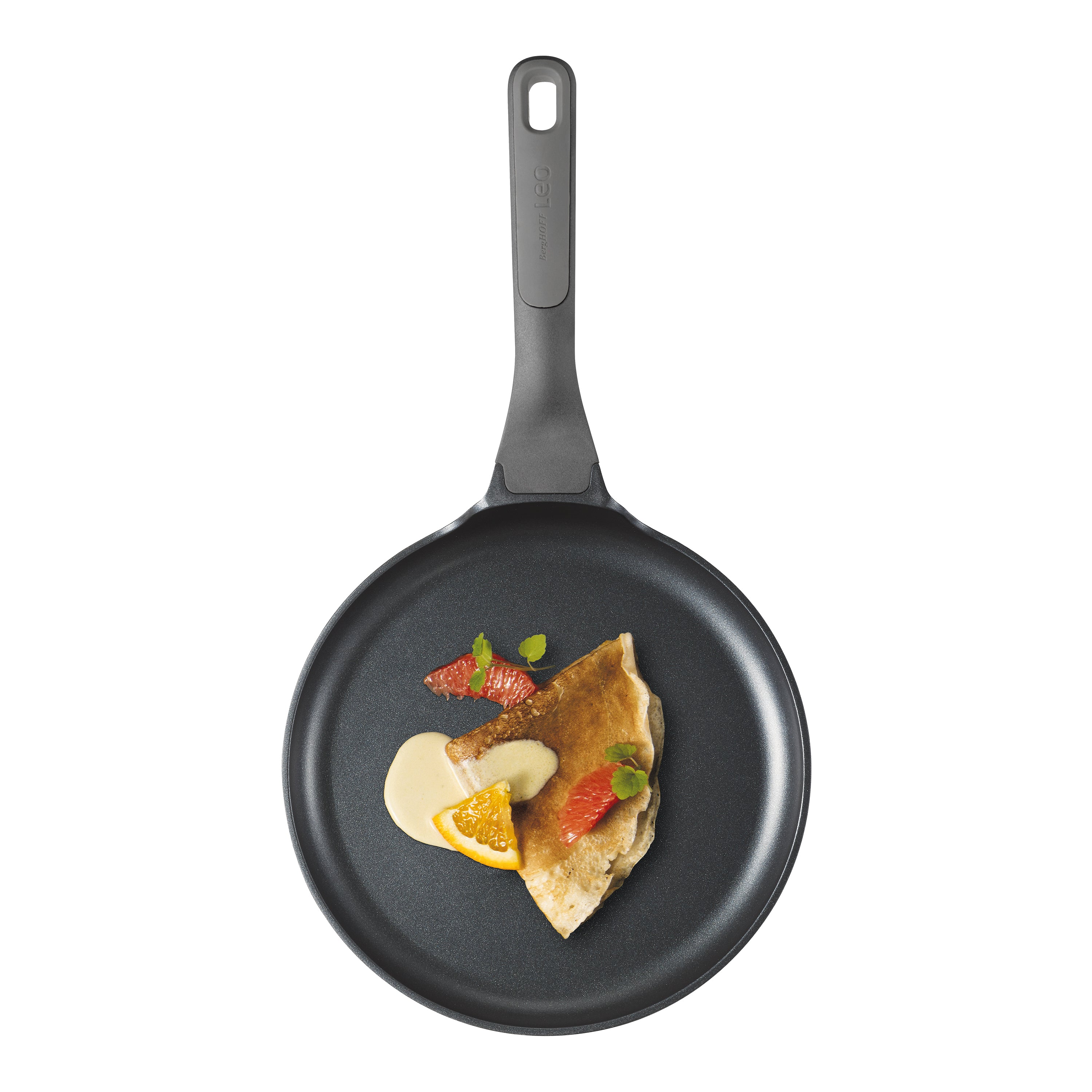 BergHOFF Leo Stone+ 10-Inch Nonstick Ceramic Pancake Pan | Eco-Friendly Recycled Aluminum | Perfect for Breakfast, Crepes & Fluffy Pancakes | Oven & Dishwasher Safe