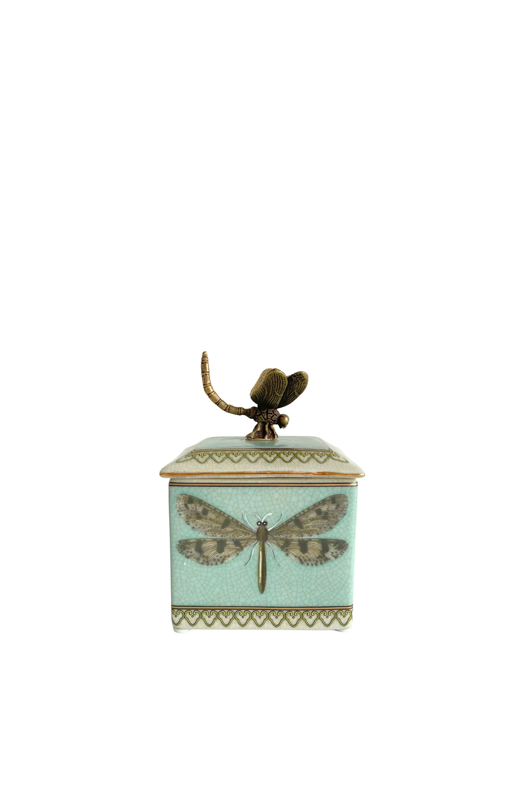 Premium Husk Dragonfly Box - Stylish Blue Storage Solution for Home & Office Organization | Perfect for Jewelry, Crafts, and Keepsakes