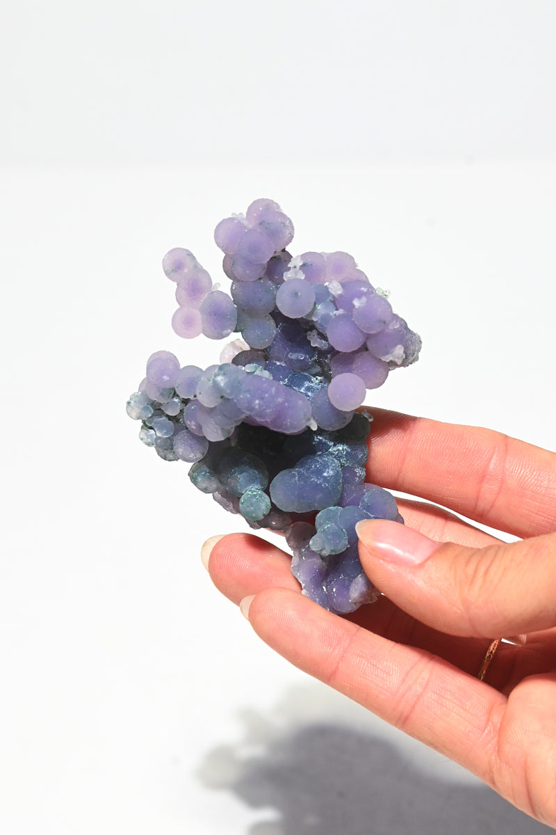 Natural Grape Agate Cluster - Unique Purple Crystal Specimen for Home Decor, Meditation & Healing | Perfect for Collectors, Gifts & Spiritual Practices