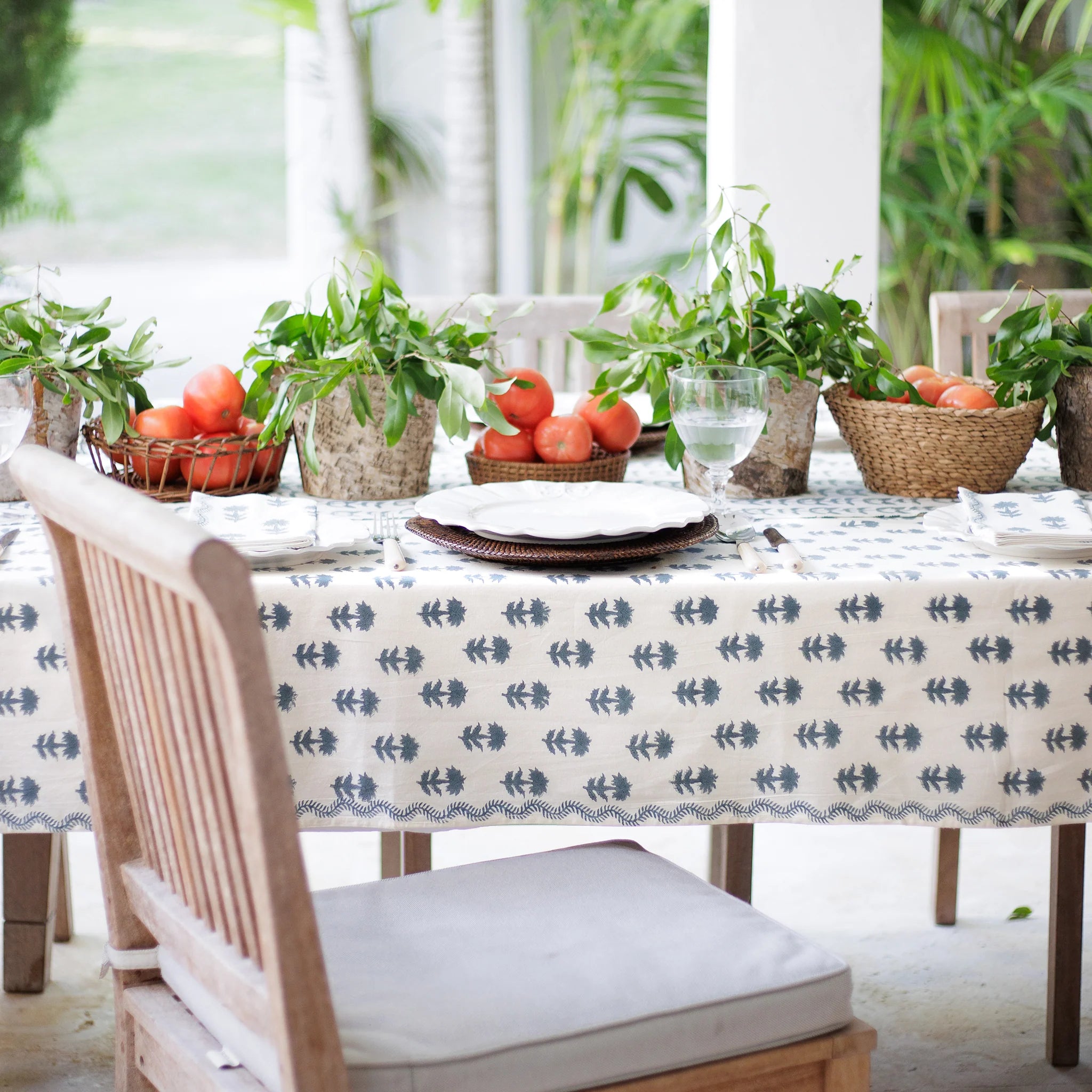 India Hicks Winter Flower Dusty Sky Collection - Luxury Home Decor & Holiday Gift Ideas for Christmas, Winter Weddings & Cozy Seasonal Styling