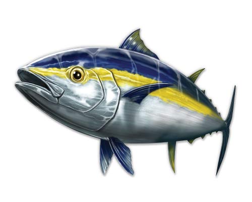 5 Inch Waterproof Tuna Vinyl Sticker - Durable Decal for Cars, Laptops, iPads - Perfect for Personalizing Vehicles & Tech Devices